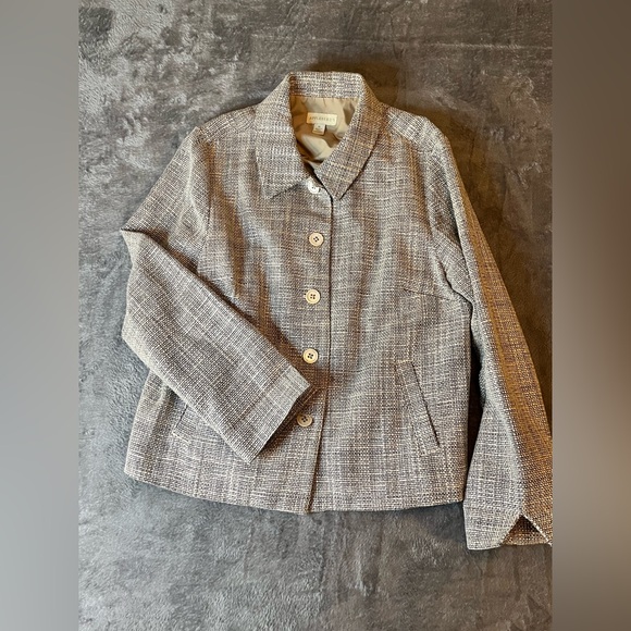 Appleseed's Jackets & Blazers - Appleseed's Kids Light Gray Tweed Blazer
